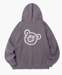 【UNISEX】ISTKUNST／ベアスマイリーフーディーZIP(裏起毛)　2168686