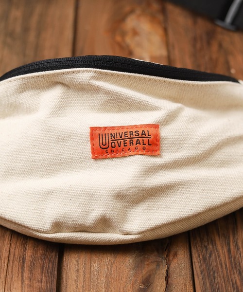 UNIVERSAL OVERALL(ユニバーサルオーバーオール)の「『UNIVERSAL OVERALL』スーベニア ウエストバッグ(ボディバッグ/ウエストポーチ・レディース・ホワイト/ブラック・FREE)」の7枚目の写真