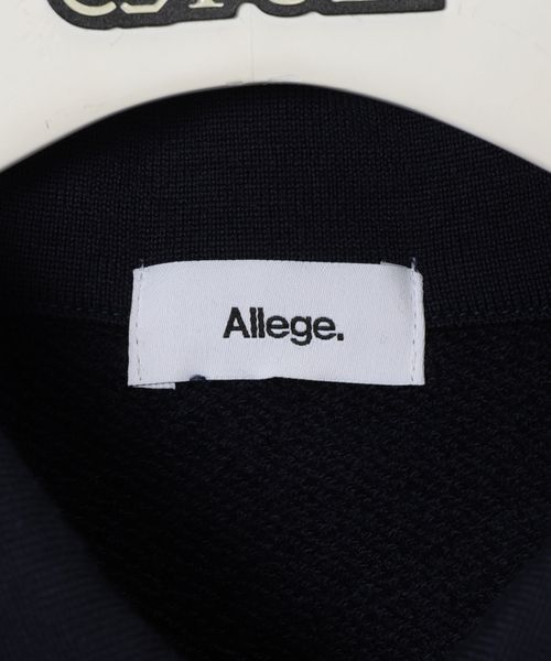 ALLEGE(アレッジ)の「【ALLEGE / アレッジ】HALF ZIP CUTSEAW(Tシャツ/カットソー・メンズ・グレー/ネイビー・3)」の4枚目の写真