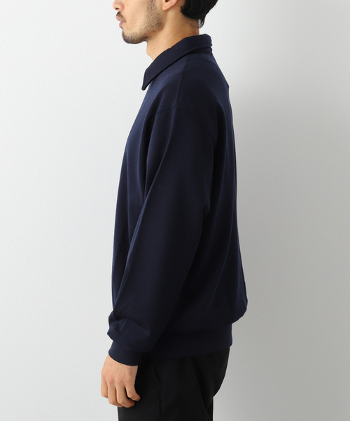 ALLEGE(アレッジ)の「【ALLEGE / アレッジ】HALF ZIP CUTSEAW(Tシャツ/カットソー・メンズ・グレー/ネイビー・3)」の20枚目の写真