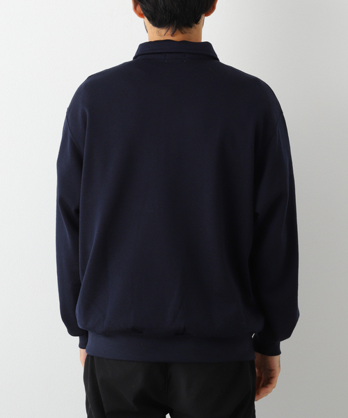 ALLEGE(アレッジ)の「【ALLEGE / アレッジ】HALF ZIP CUTSEAW(Tシャツ/カットソー・メンズ・グレー/ネイビー・3)」の21枚目の写真