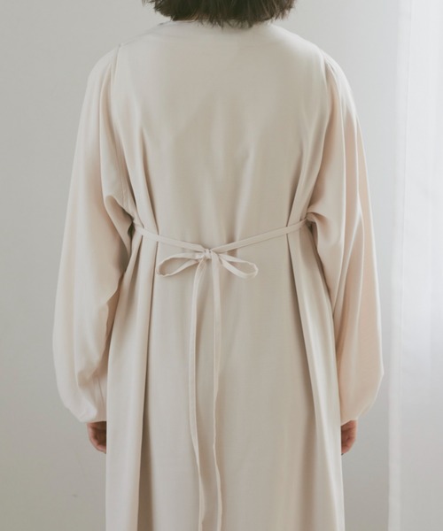 moi tytto(モイテュット)の「麻調ワンピース(ワンピース・レディース・ブラック/ナチュラル・FREE)」の4枚目の写真