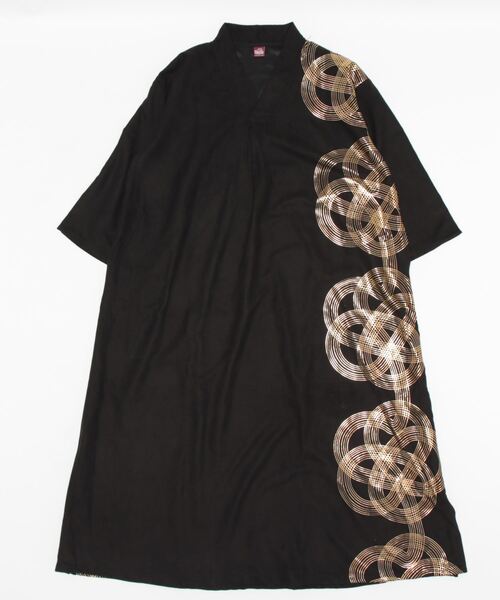 カヤ（カヤ）の「【カヤ】はじめの水引ワンピース（ワンピース・レディース・スミクロ/ネイビー/ライトグレー・FREE）」の4枚目の写真