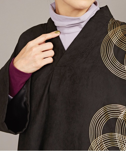 カヤ（カヤ）の「【カヤ】はじめの水引ワンピース（ワンピース・レディース・スミクロ/ネイビー/ライトグレー・FREE）」の11枚目の写真