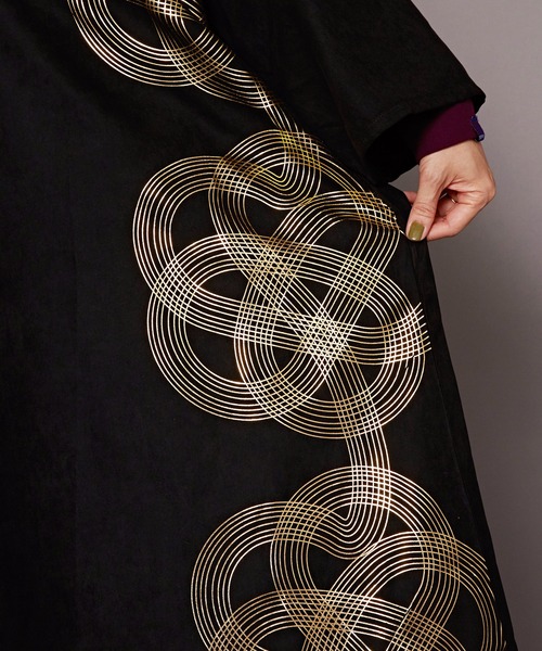 カヤ（カヤ）の「【カヤ】はじめの水引ワンピース（ワンピース・レディース・スミクロ/ネイビー/ライトグレー・FREE）」の12枚目の写真