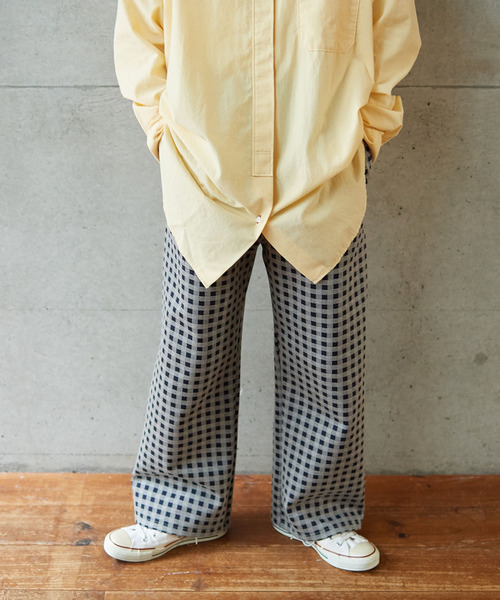 PAR ICI（パーリッシィ）の「ギンガムポンチ イージーパンツ（その他パンツ・レディース・ベージュ/ネイビー・FREE）」の19枚目の写真