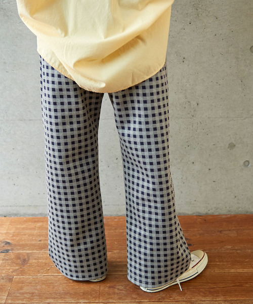 PAR ICI（パーリッシィ）の「ギンガムポンチ イージーパンツ（その他パンツ・レディース・ベージュ/ネイビー・FREE）」の22枚目の写真