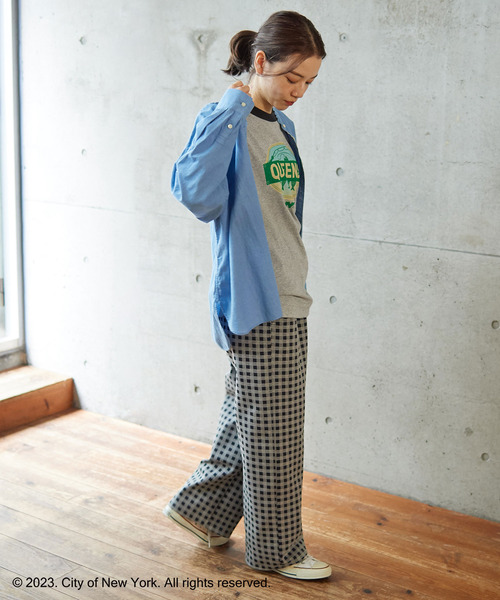 PAR ICI（パーリッシィ）の「ギンガムポンチ イージーパンツ（その他パンツ・レディース・ベージュ/ネイビー・FREE）」の17枚目の写真