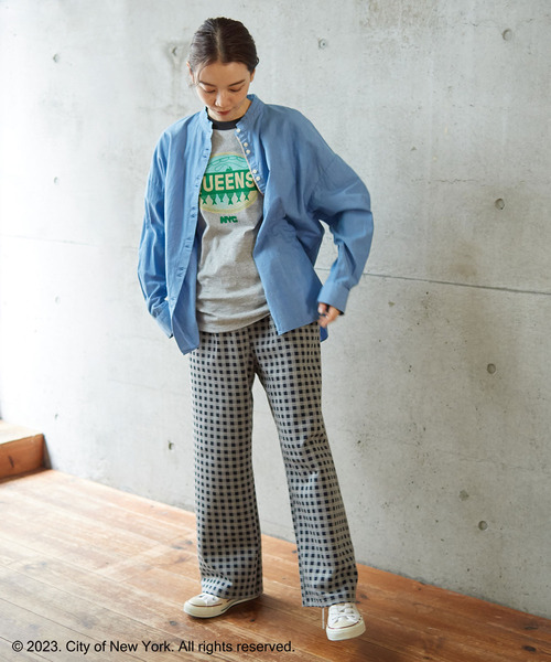 PAR ICI（パーリッシィ）の「ギンガムポンチ イージーパンツ（その他パンツ・レディース・ベージュ/ネイビー・FREE）」の16枚目の写真