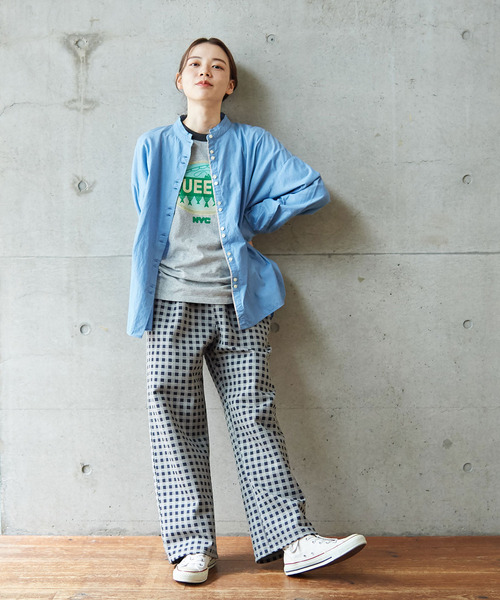 PAR ICI（パーリッシィ）の「ギンガムポンチ イージーパンツ（その他パンツ・レディース・ベージュ/ネイビー・FREE）」の15枚目の写真