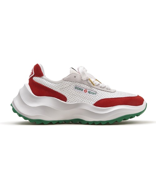 Casablanca（カサブランカ）の「MENS ATLANTIS SNEAKER（スニーカー・メンズ・ホワイト×レッド・7/7.5/8/8.5/9）」の3枚目の写真