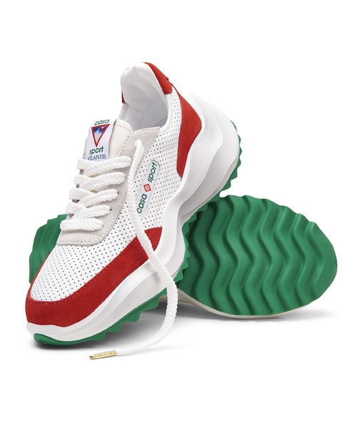 Casablanca（カサブランカ）の「MENS ATLANTIS SNEAKER（スニーカー・メンズ・ホワイト×レッド・7/7.5/8/8.5/9）」の8枚目の写真