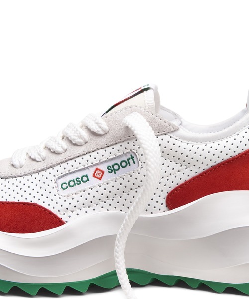 Casablanca（カサブランカ）の「MENS ATLANTIS SNEAKER（スニーカー・メンズ・ホワイト×レッド・7/7.5/8/8.5/9）」の11枚目の写真