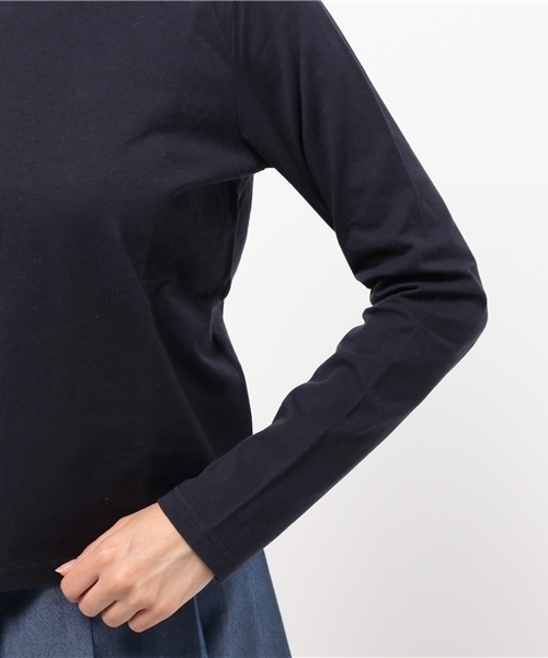 OUTLET(アウトレット)の「【who's who Chico】スタンドフリル衿ロンT(Tシャツ/カットソー・レディース・グレー/ネイビー/オフホワイト/ホワイト・FREE)」の13枚目の写真