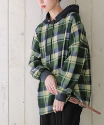 osharewalker | 『チェック柄起毛パーカー』(パーカー)