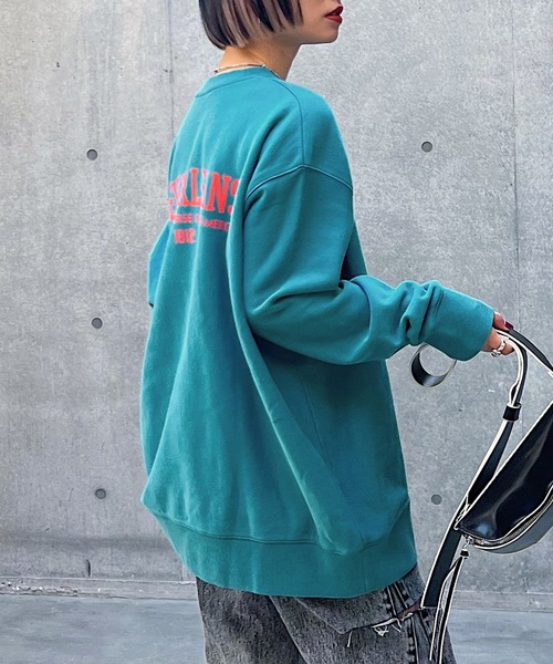 PAGEBOY（ページボーイ）の「クラックカレッジBIGスウェット（スウェット・レディース・ブラック/ターコイズブルー/オートミール・FREE）」の19枚目の写真