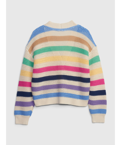 GAP（ギャップ）の「シェーカーステッチ カーディガン (キッズ)（カーディガン/ボレロ・キッズ・マルチ/ネイビー・S/XS/M/L/XXL/XL）」の10枚目の写真