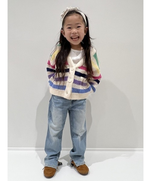 GAP（ギャップ）の「シェーカーステッチ カーディガン (キッズ)（カーディガン/ボレロ・キッズ・マルチ/ネイビー・S/XS/M/L/XXL/XL）」の4枚目の写真