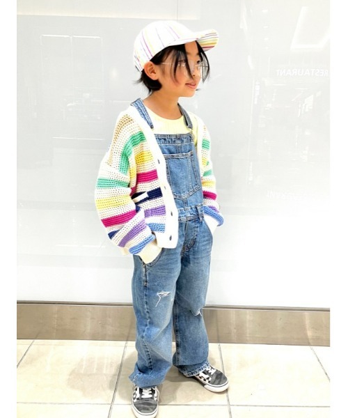 GAP（ギャップ）の「シェーカーステッチ カーディガン (キッズ)（カーディガン/ボレロ・キッズ・マルチ/ネイビー・S/XS/M/L/XXL/XL）」の7枚目の写真