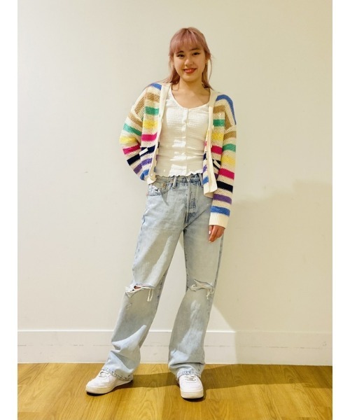 GAP（ギャップ）の「シェーカーステッチ カーディガン (キッズ)（カーディガン/ボレロ・キッズ・マルチ/ネイビー・S/XS/M/L/XXL/XL）」の9枚目の写真