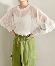 LOWRYS FARM | シアーボリュームスリーブカーデロングスリーブ＊　177921(カーディガン/ボレロ)