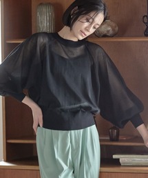 LOWRYS FARM | シアーボリュームスリーブカーデロングスリーブ＊　177921(カーディガン/ボレロ)