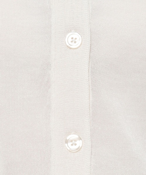 LOWRYS FARM（ローリーズファーム）の「シアーボリュームスリーブカーデロングスリーブ＊　177921（カーディガン/ボレロ・レディース・ホワイト/ブラック/ベージュ/ブルー/ブルー系その他/イエロー/オレンジ・FREE）」の10枚目の写真