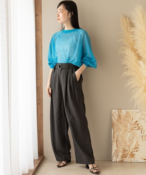 セール】シアーボリュームスリーブカーデロングスリーブ＊ 177921