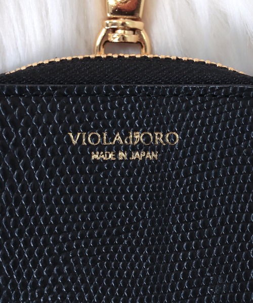 VIOLAd'ORO(ヴィオラドーロ)の「リザード 調・イヤーポッズケース【VIOLAd’ ORO / ヴィオラドーロ 】(ポーチ・レディース・チャコールグレー/オレンジ/ブラック/グレイッシュベージュ・FREE)」の10枚目の写真