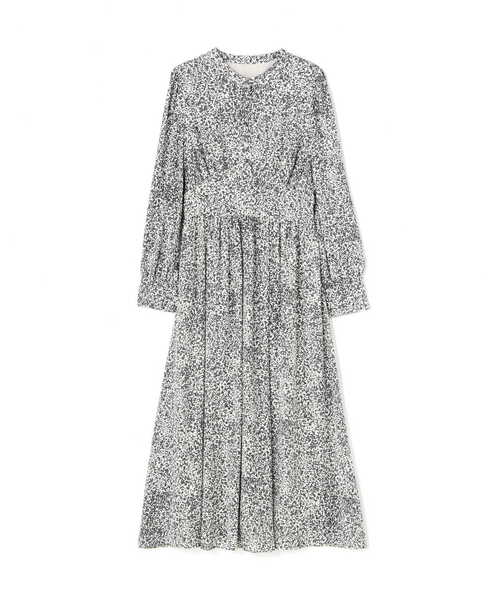 NATURAL BEAUTY BASIC（ナチュラルビューティーベーシック）の「バイカラーミニフラワープリントワンピース（ワンピース・レディース・グレー系その他/グリーン系その他3・SMALL/MEDIUM）」の5枚目の写真