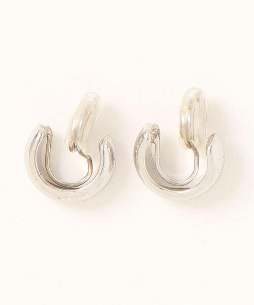 Fun & Daily（ファンアンドデイリー）の「F&D : スモールカーブイヤリング（イヤリング・レディース・シルバー/ゴールド・FREE）」の5枚目の写真