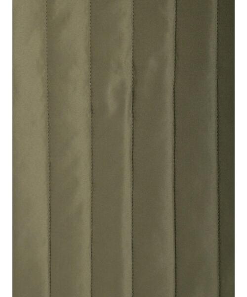 Samansa Mos2（サマンサ モスモス）の「中綿キルティングジャケット（ノーカラージャケット・レディース・カーキ/ブラック/ベージュ・ﾌﾘ-）」の22枚目の写真