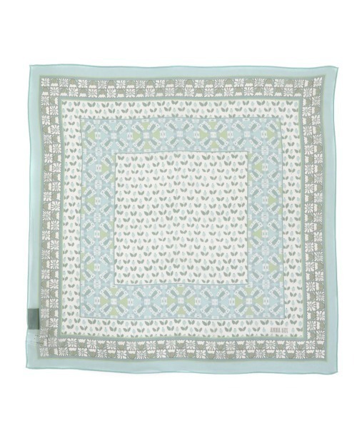 ANNA SUI(アナスイ)の「シフォン花柄プチスカーフ(バンダナ/スカーフ・レディース・ライトパープル/ミント/イエロー/ピンク・FREE)」の2枚目の写真