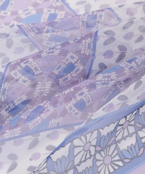 ANNA SUI(アナスイ)の「シフォン花柄プチスカーフ(バンダナ/スカーフ・レディース・ライトパープル/ミント/イエロー/ピンク・FREE)」の10枚目の写真