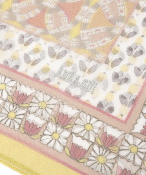 ANNA SUI(アナスイ)の「シフォン花柄プチスカーフ(バンダナ/スカーフ・レディース・ライトパープル/ミント/イエロー/ピンク・FREE)」の18枚目の写真