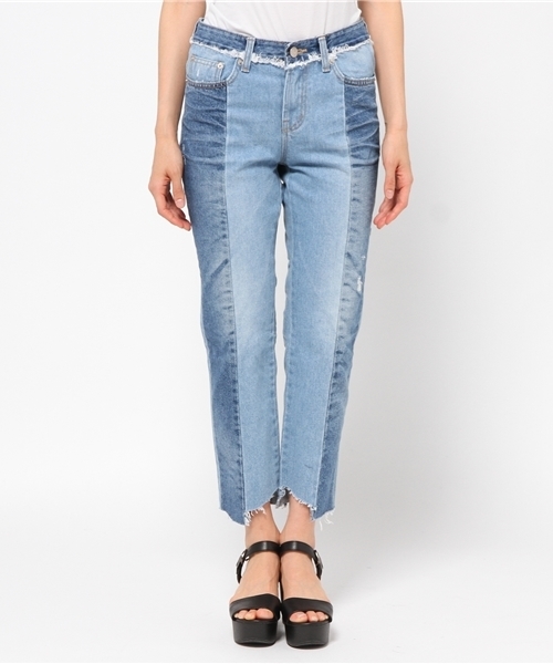 Kastane（カスタネ）の「【Kastane】パッチワークデニムパンツ（デニムパンツ・レディース・インディゴブルー・SMALL/MEDIUM）」の8枚目の写真