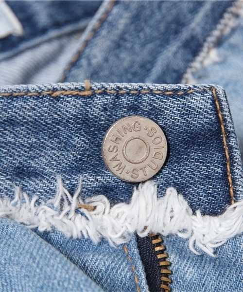 Kastane（カスタネ）の「【Kastane】パッチワークデニムパンツ（デニムパンツ・レディース・インディゴブルー・SMALL/MEDIUM）」の5枚目の写真