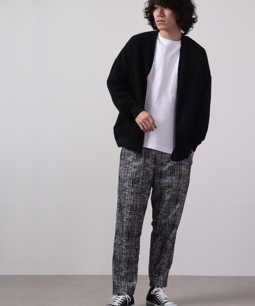 EVOLUTION（エボリューション）の「EVOLUTION ジャガードニットソ―パンツ（スラックス・メンズ・グレー/ブラック・L/XL/M）」の8枚目の写真