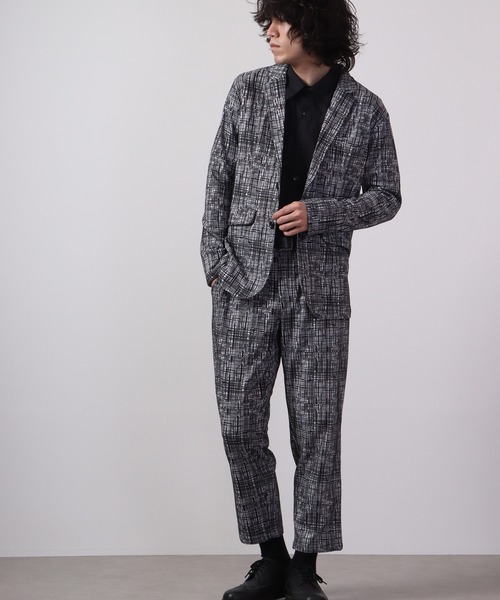 EVOLUTION（エボリューション）の「EVOLUTION ジャガードニットソ―パンツ（スラックス・メンズ・グレー/ブラック・L/XL/M）」の7枚目の写真