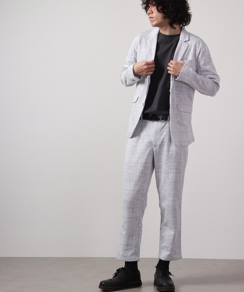EVOLUTION（エボリューション）の「EVOLUTION ジャガードニットソ―パンツ（スラックス・メンズ・グレー/ブラック・L/XL/M）」の15枚目の写真