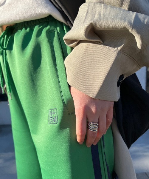 nemne store（ネンネストア）の「【低身長用サイズあり】ワンポイント刺繍トラックパンツ（その他パンツ・レディース・アイボリー/グリーン/ネイビー/アイボリー系/ベージュ/ネイビー系・SMALL/MEDIUM/LARGE）」の18枚目の写真