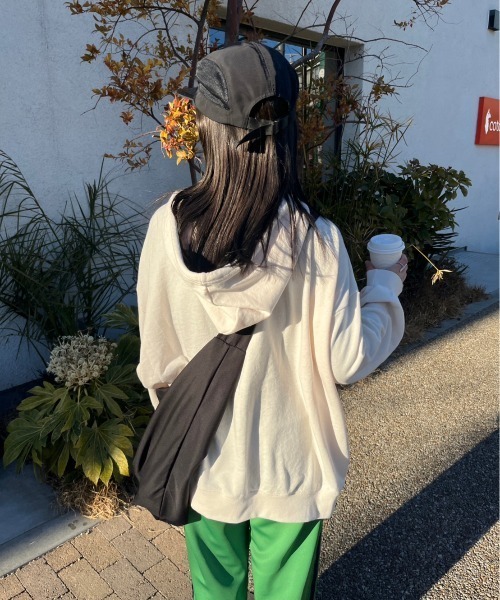 nemne store（ネンネストア）の「【低身長用サイズあり】ワンポイント刺繍トラックパンツ（その他パンツ・レディース・アイボリー/グリーン/ネイビー/アイボリー系/ベージュ/ネイビー系・SMALL/MEDIUM/LARGE）」の12枚目の写真