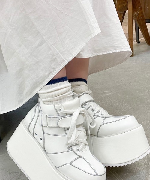 Jeffrey Campbell(ジェフリーキャンベル)の「ソックス(ソックス/靴下・レディース・ブルー/ネイビー/ホワイト・M)」の11枚目の写真
