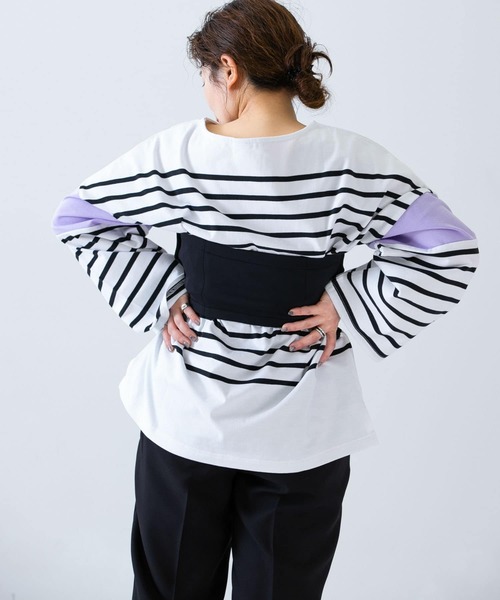URBAN RESEARCH(アーバンリサーチ)の「ambiguous Stretch Bustier(チューブトップ・レディース・ボルドー/オフホワイト/ブラック・FREE)」の14枚目の写真