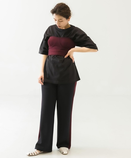 URBAN RESEARCH(アーバンリサーチ)の「ambiguous Stretch Bustier(チューブトップ・レディース・ボルドー/オフホワイト/ブラック・FREE)」の20枚目の写真