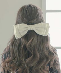 Tika（ティカ）の「バレッタ リボン 大きめ ボリューム 結婚式（バレッタ/ヘアクリップ）」