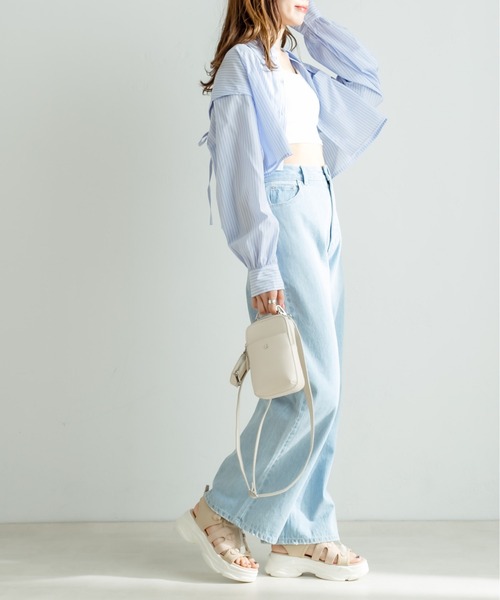 OLIVE des OLIVE（オリーブデオリーブ）の「クリアパーツスポーツサンダル（サンダル・レディース・アイボリー/ベージュ/ブラック・SMALL/MEDIUM/LARGE）」の17枚目の写真