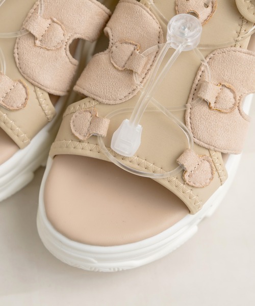 OLIVE des OLIVE（オリーブデオリーブ）の「クリアパーツスポーツサンダル（サンダル・レディース・アイボリー/ベージュ/ブラック・SMALL/MEDIUM/LARGE）」の14枚目の写真