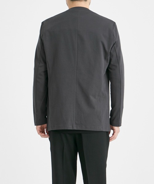 ATTACHMENT / アタッチメント】DOUBLE FACE COLLARLESS CARDIGAN