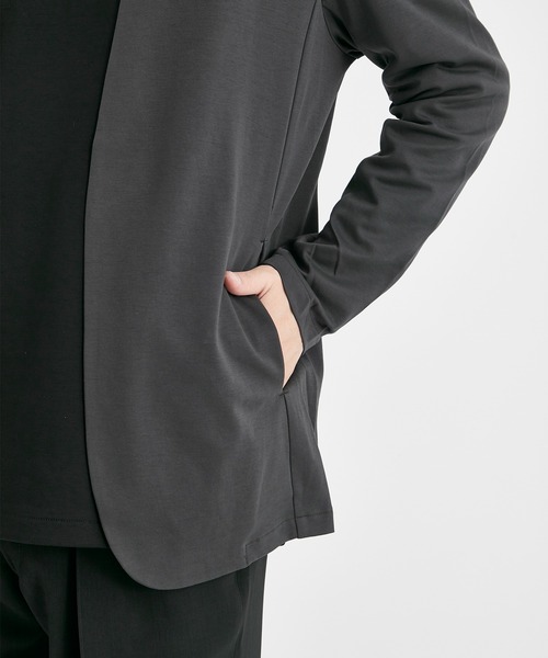ATTACHMENT / アタッチメント】DOUBLE FACE COLLARLESS CARDIGAN